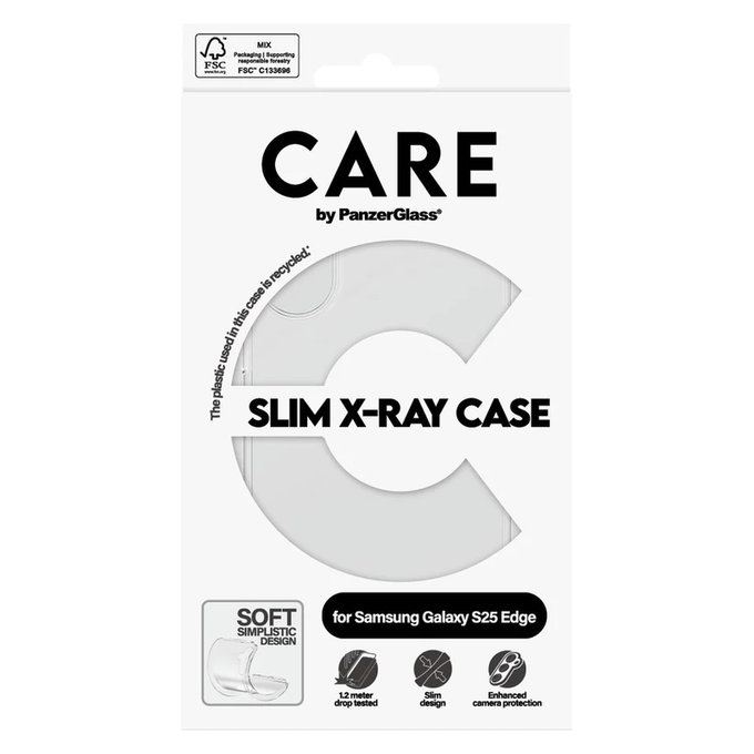Hülle X-Ray für Samsung Galaxy S25 Edge, Transparent, PanzerGlass