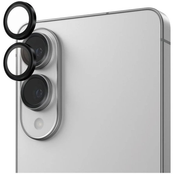 Kameralinsenschutz Hoops für Samsung S25 Edge, Schwarz, PanzerGlass