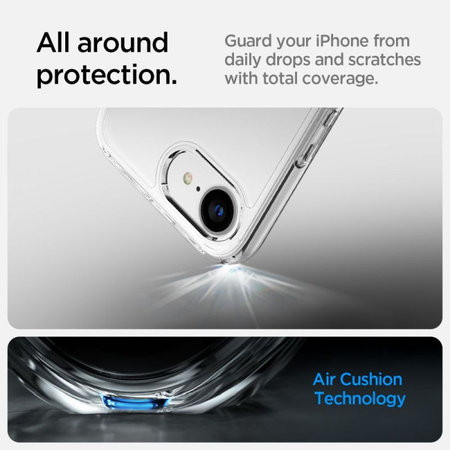 Spigen - Hülle Ultra Hybrid für iPhone 16e, crystal clear