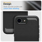 Spigen - Hülle Rugged Armor MagSafe für iPhone 16e, Matte Black
