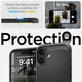 Spigen - Hülle Rugged Armor MagSafe für iPhone 16, Matte Black