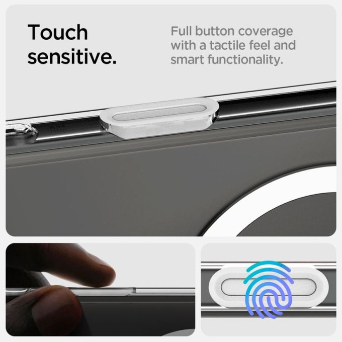 Spigen - Hülle Ultra Hybrid "T" MagSafe für iPhone 16 Pro Max, weiß