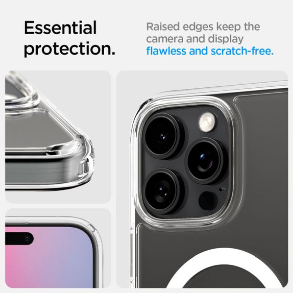 Spigen - Hülle Ultra Hybrid "T" MagSafe für iPhone 16 Pro Max, weiß