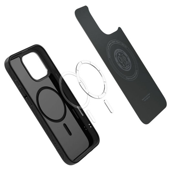 Spigen - Hülle Liquid Air "T" MagSafe für iPhone 16 Pro, Matte Black