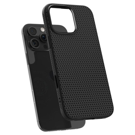 Spigen - Hülle Liquid Air "T" MagSafe für iPhone 16 Pro, Matte Black