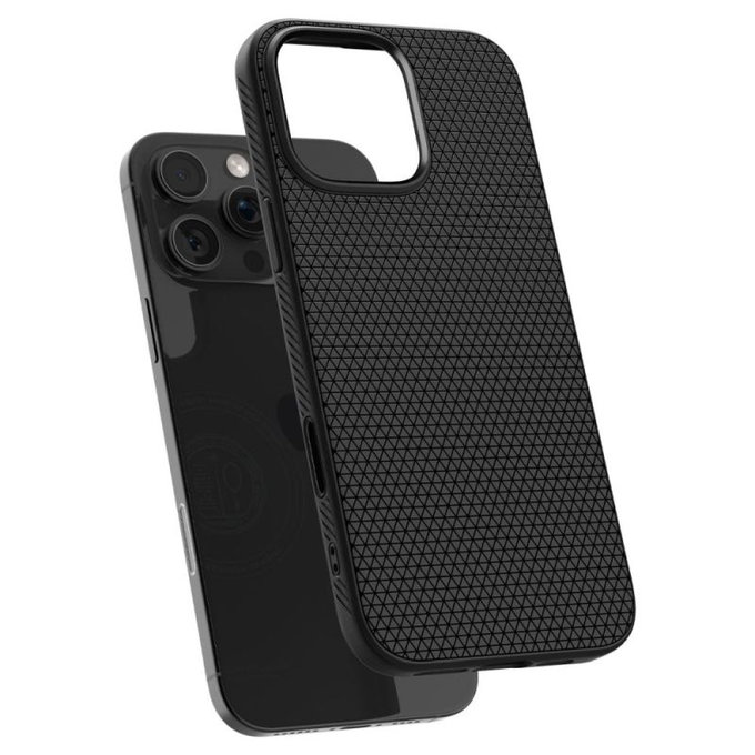 Spigen - Hülle Liquid Air "T" MagSafe für iPhone 16 Pro, Matte Black