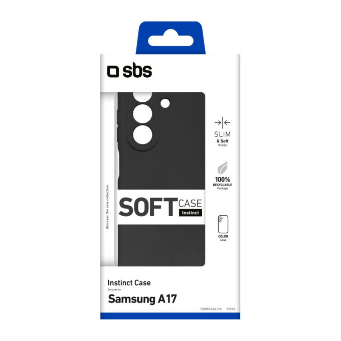 SBS - Hülle Instinct für Samsung Galaxy A17 5G, schwarz