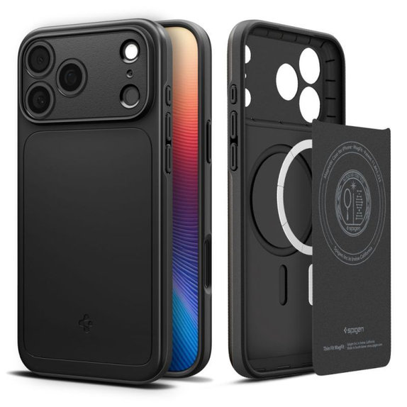 Spigen - Thin Fit Case mit MagSafe für iPhone 17 Pro Max, Schwarz