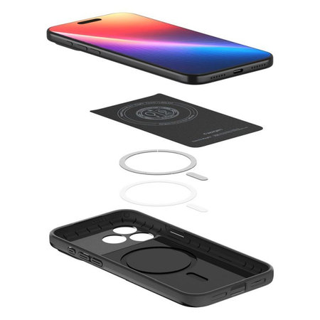 Spigen - Thin Fit Case mit MagSafe für iPhone 17 Pro Max, Schwarz