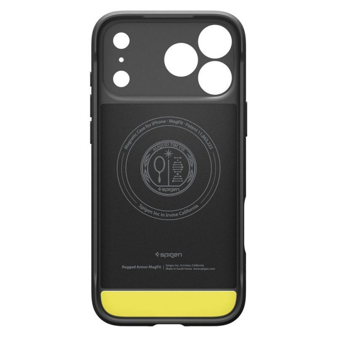 Spigen - Rugged Armor Case mit MagSafe für iPhone 17 Pro, Matte Black
