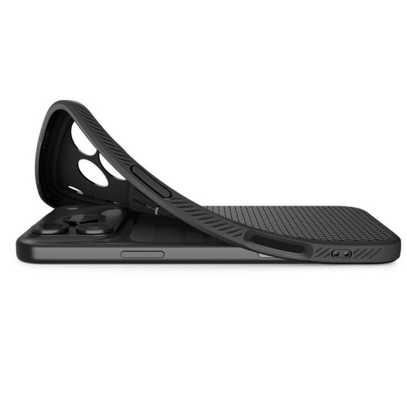 Spigen - Liquid Air Case für iPhone 17 Pro, Matte Black