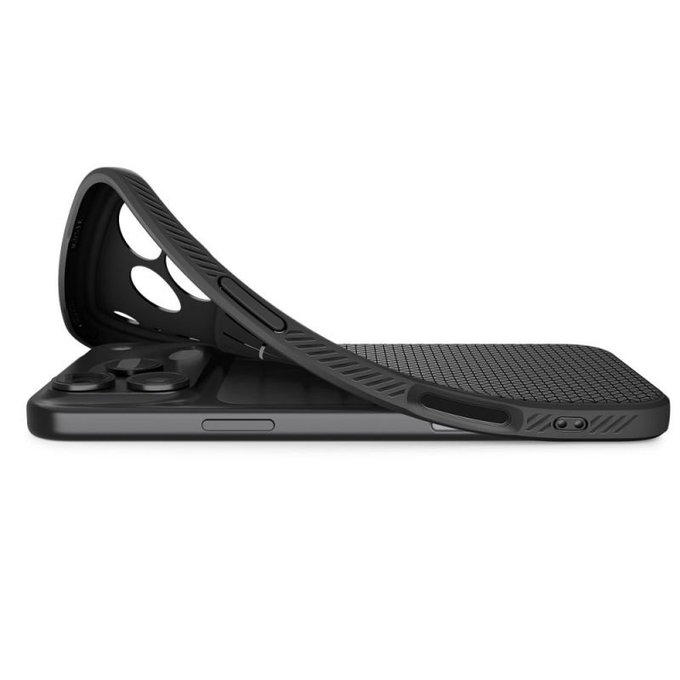 Spigen - Liquid Air Case für iPhone 17 Pro, Matte Black