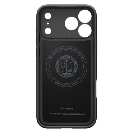 Spigen - Thin Fit Case mit MagSafe für iPhone 17 Pro, Schwarz