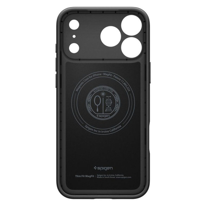 Spigen - Thin Fit Case mit MagSafe für iPhone 17 Pro, Schwarz