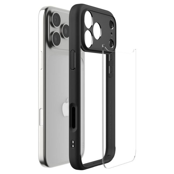 Spigen - Ultra Hybrid Case für iPhone 17 Pro, Matte Black