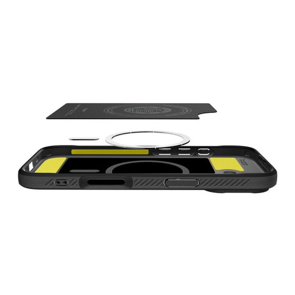 Spigen - Rugged Armor Case mit MagSafe für iPhone 17, Matte Black
