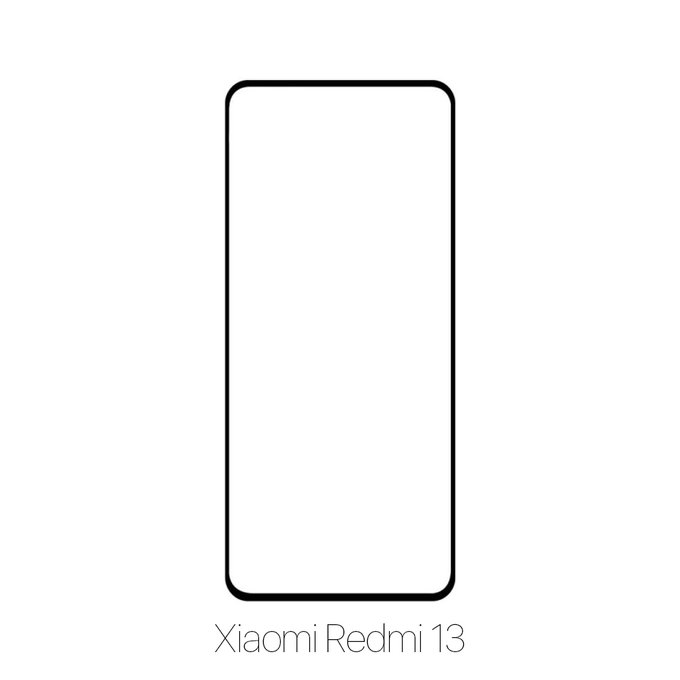 FixPremium FullCover Glass - Gehärtetes Glas für Xiaomi Redmi 13