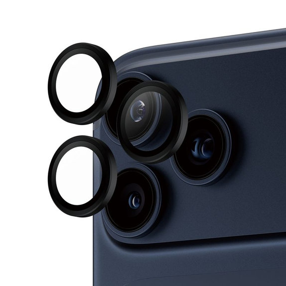 PanzerGlass - Hoops Kameraobjektivschutz für iPhone 17 Pro Max/17 Pro/16 Pro Max/16 Pro, Schwarz