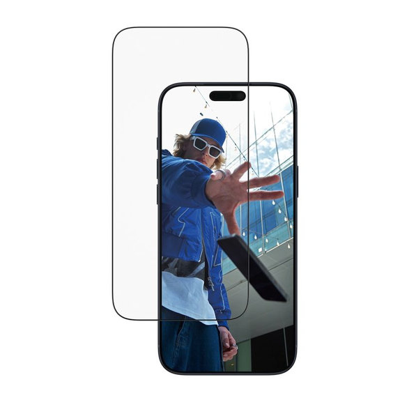 UWF Panzerglas mit Applikator für iPhone 17 Pro Max, Schwarz, PanzerGlass