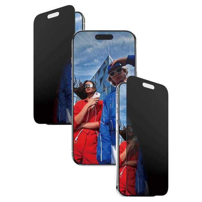 Schutzglas UWF 2-Way Privacy mit Applikator für iPhone 17 Air, Schwarz, PanzerGlass