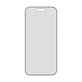 PanzerGlass - UWF 2-Way Privacy Tempered Glass mit Applikator für iPhone 17 Air, Schwarz