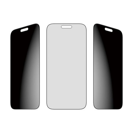 PanzerGlass - UWF 2-Way Privacy Tempered Glass mit Applikator für iPhone 17 Pro Max, Schwarz