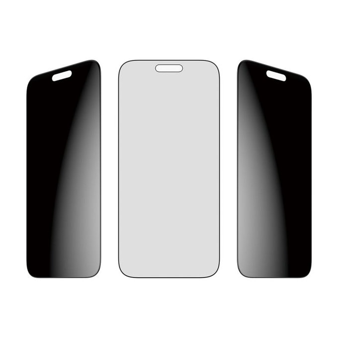 PanzerGlass - UWF 2-Way Privacy Tempered Glass mit Applikator für iPhone 17 Pro Max, Schwarz