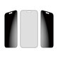 UWF 2-Way Privacy Panzerglas mit Fastfit für iPhone 17 Pro Max, Schwarz, PanzerGlass