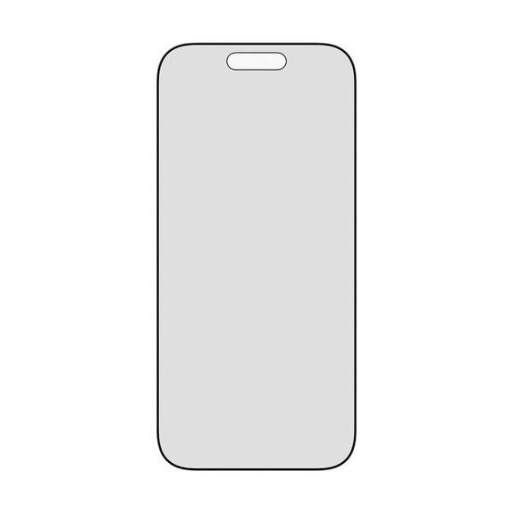 UWF 2-Way Privacy Panzerglas mit Fastfit für iPhone 17/16 Pro, Schwarz, PanzerGlass