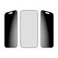 UWF 2-Way Privacy Panzerglas mit Fastfit für iPhone 17/16 Pro, Schwarz, PanzerGlass