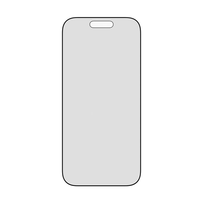 UWF 2-Way Privacy Panzerglas mit Fastfit für iPhone 17/16 Pro, Schwarz, PanzerGlass