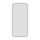 UWF 2-Way Privacy Panzerglas mit Fastfit für iPhone 17/16 Pro, Schwarz, PanzerGlass