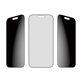 UWF 2-Way Privacy Panzerglas mit Fastfit für iPhone 17/16 Pro, Schwarz, PanzerGlass