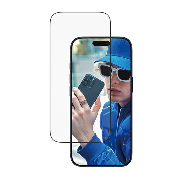 UWF Panzerglas mit Applikator für iPhone 17 Pro, Schwarz, PanzerGlass