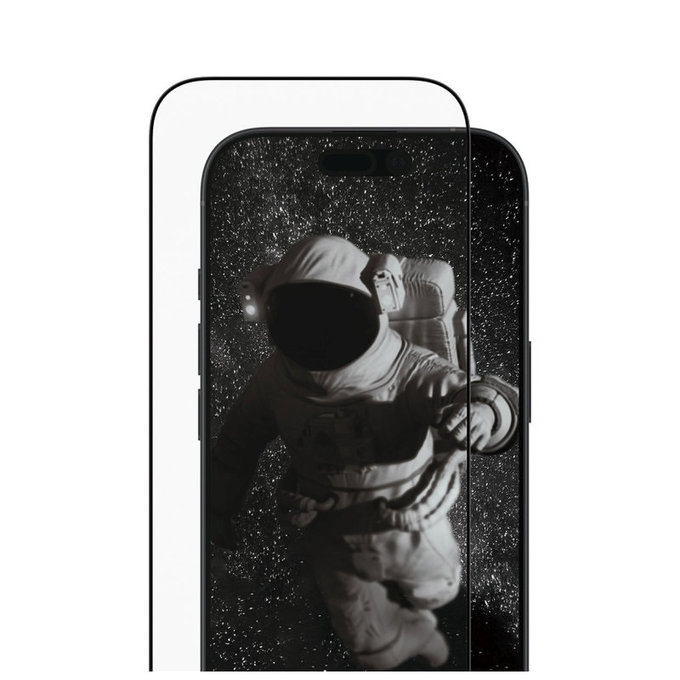 UWF Ceramic II Panzerglas mit Fastfit für iPhone 17/16 Pro, Schwarz, PanzerGlass