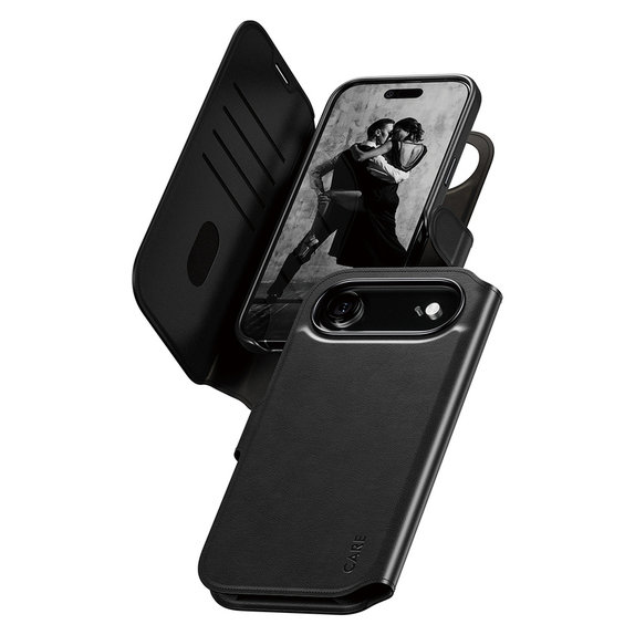 Hülle Wallet Tango Two-In-One mit MagSAFE by PanzerGlass für iPhone Air, Schwarz, PanzerGlass