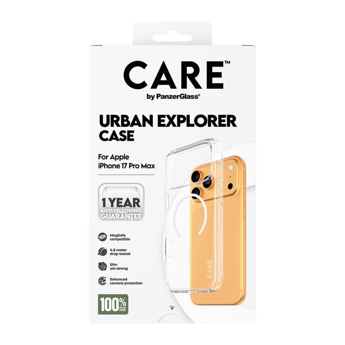Hülle Urban Explorer mit MagSafe für iPhone 17 Pro Max, weiß, PanzerGlass