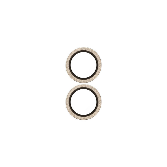 Kameralinsenschutz Hoops für iPhone 17/16 Plus/16, Glitter Gold, PanzerGlass