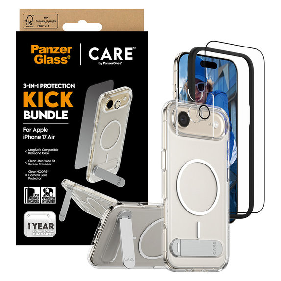 Bundle 3-in-1 Kick für iPhone Air, PanzerGlass
