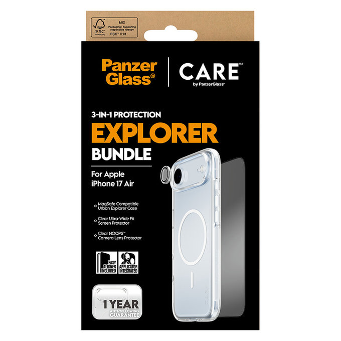 Bundle 3-in-1 Explorer für iPhone Air, PanzerGlass