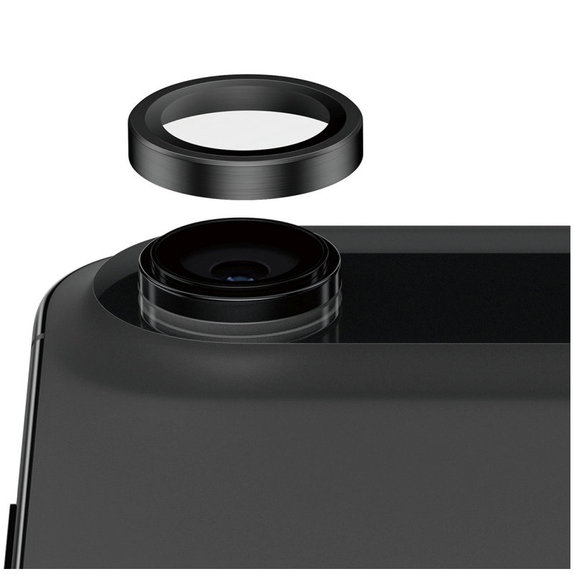 Kameralinsenschutz Hoops Ceramic II für iPhone 17 Air, Schwarz, PanzerGlass