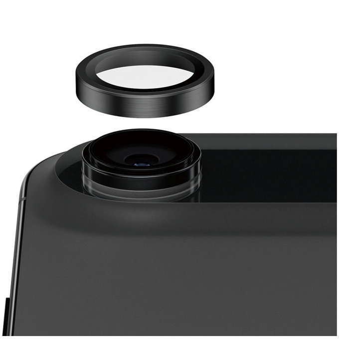 Kameralinsenschutz Hoops Ceramic II für iPhone 17 Air, Schwarz, PanzerGlass