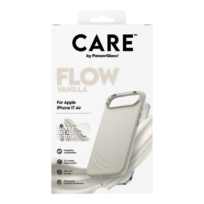FLOW Hülle mit MagSafe für iPhone Air, Vanilla, CARE