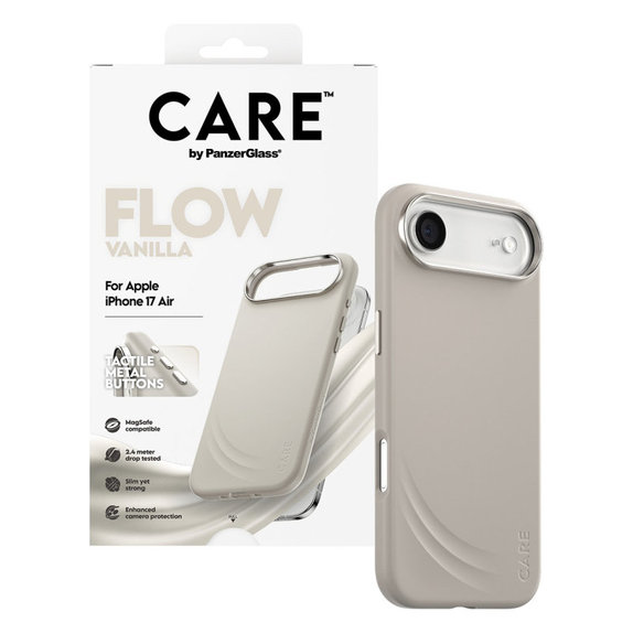 FLOW Hülle mit MagSafe für iPhone Air, Vanilla, CARE