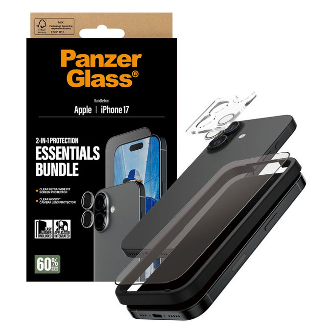 Bundle Essentials 2-in-1 für iPhone 17, PanzerGlass