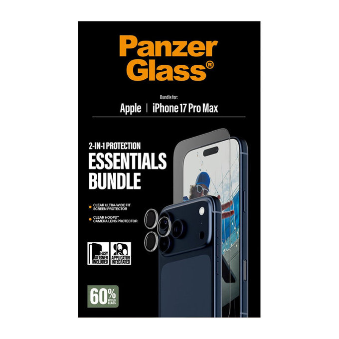 Bundle Essentials 2-in-1 für iPhone 17 Pro Max, PanzerGlass