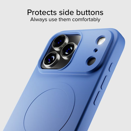 SBS - Instinct Mag Case kompatibel mit MagSafe für iPhone 17 Pro, Blau