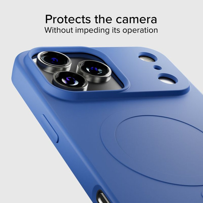 SBS - Instinct Mag Case kompatibel mit MagSafe für iPhone 17 Pro, Blau
