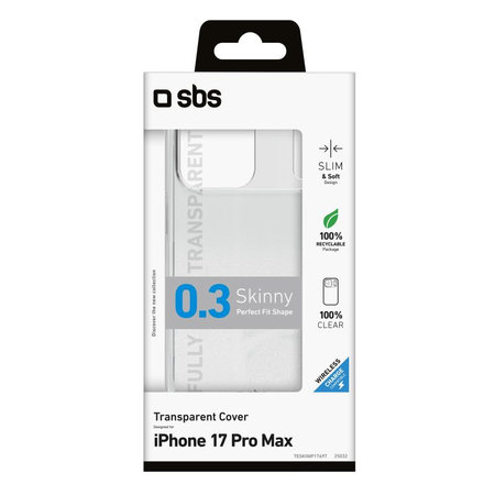 SBS - Skinny Case für iPhone 17 Pro Max, Transparent