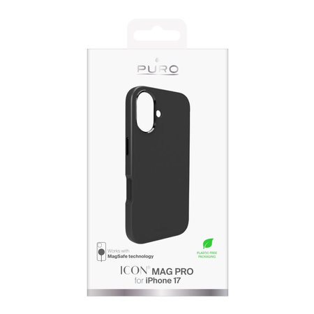 PURO - ICON MAG PRO Case mit MagSafe für iPhone 17, Schwarz
